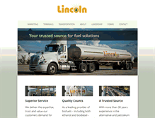 Tablet Screenshot of lincolnenergysolutions.com